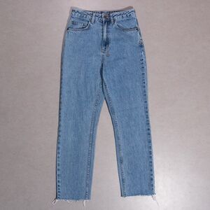 Ksubi Chlo Wasted Bae Blue High Rise Straight Leg Crop Womens Jeans Size 25